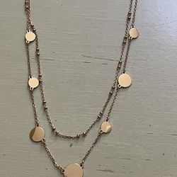 Kate Spade RoseGold Layer Necklace