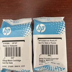 Hp black 67 +tri color