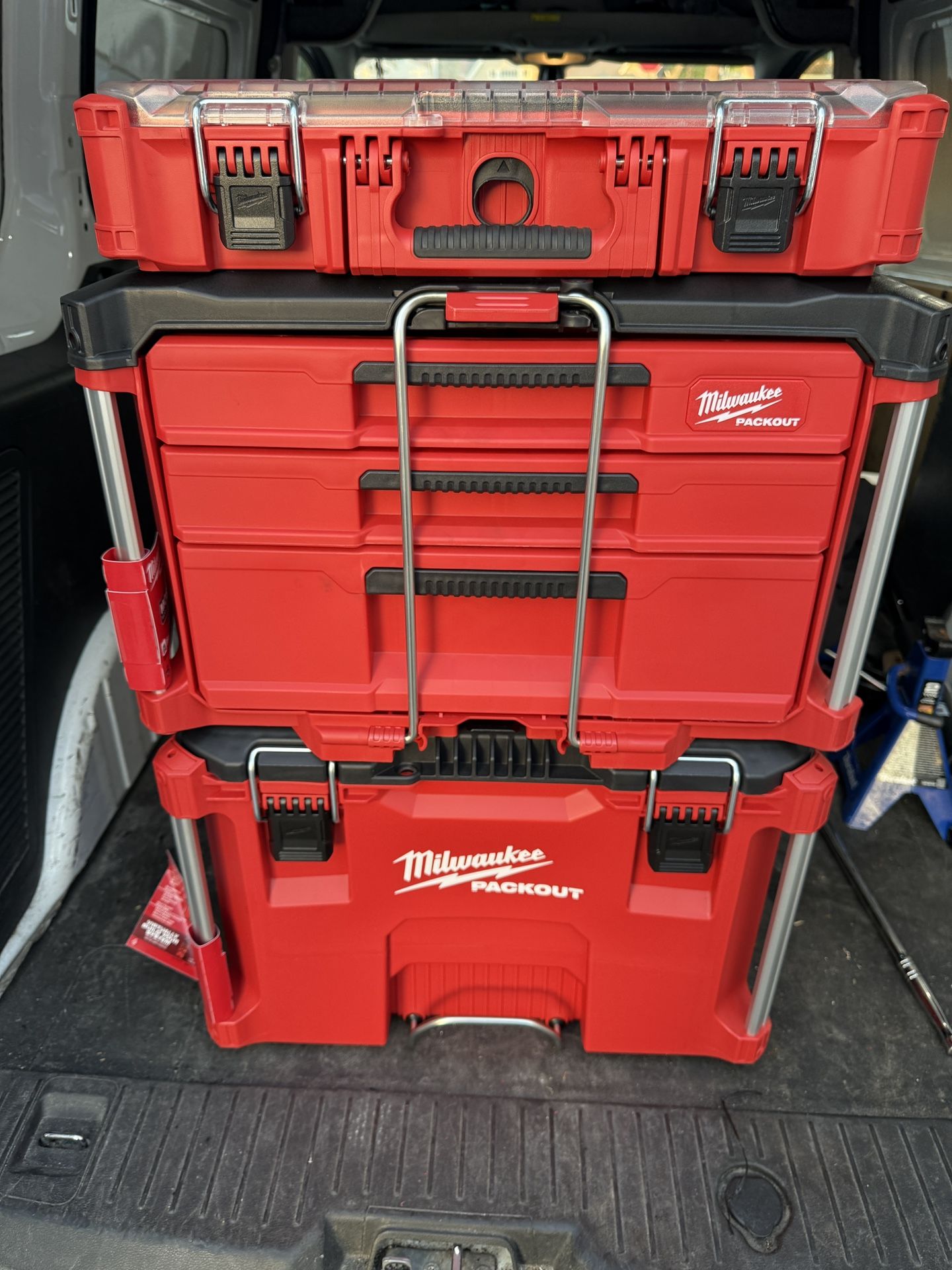 Milwaukee pack out tool boxes