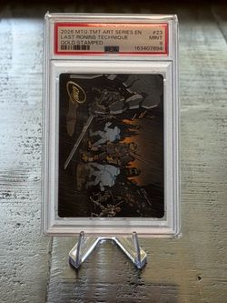 MTG TMT Art Series Last Ronins Technique Gold Stamped PSA 9