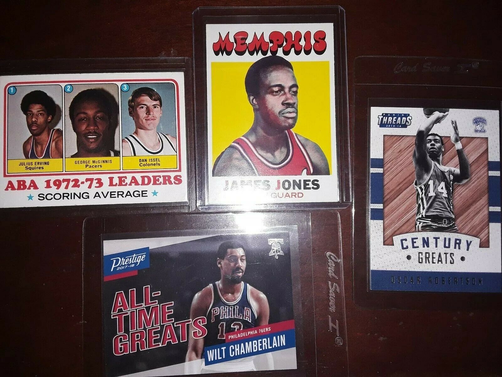 1971 Julius Erving 8 card lot