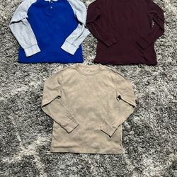 Boys Long Sleeve Thermal Shirts Size 10/12