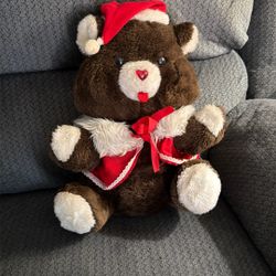 Musical Christmas Teddy Bear Plush 