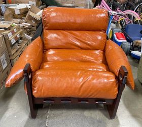 New Removable Padded Armrests Accent Chair Reading Chair with Solid Wood Frame