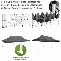 ‼️Waterproof Pop Up Canopy COMML. Instant Canopy 10x20 CPAI-84‼️