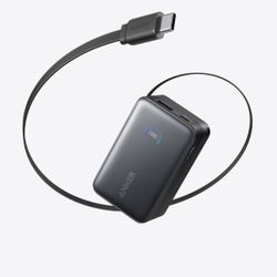 Anker Nano Power Bank (10K, 45W, Built-In Retractable USB-C Cable)