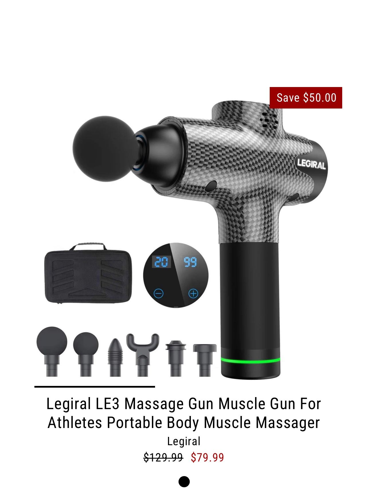Legiral LE3 Therapeutic Massage Gun - BRAND NEW SEALED $25 Firm