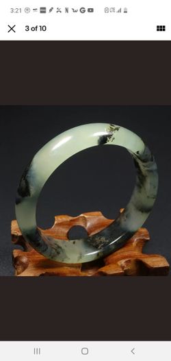 54mm Green and Black Icy Jade XUI Bracelet