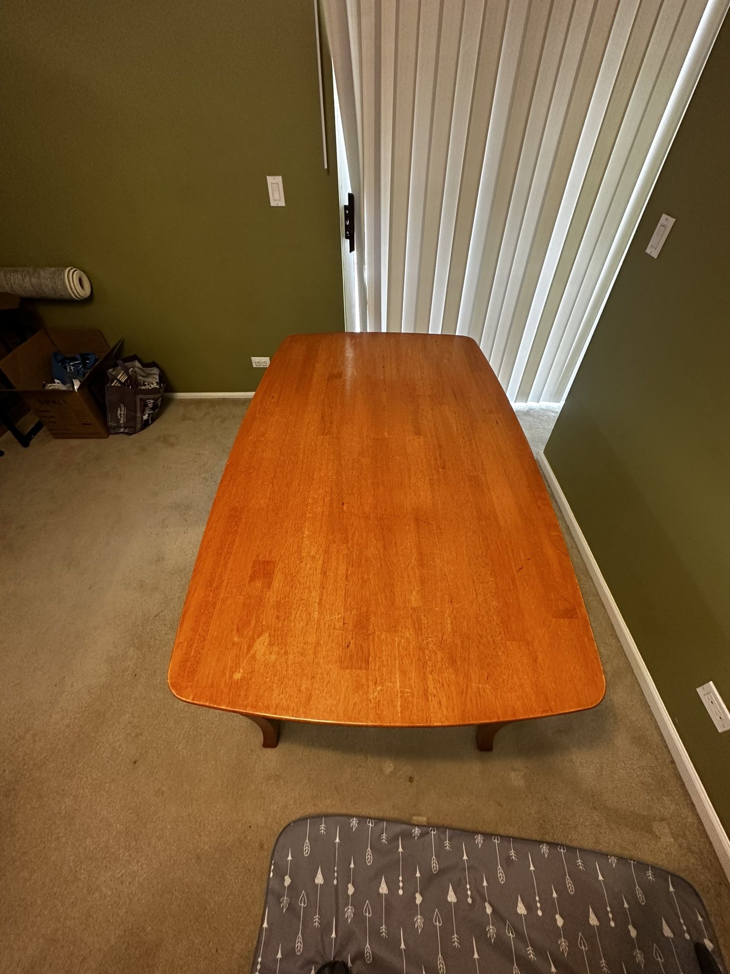 Wood Dining Table W/ 4 Chairs