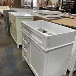 $140 Each Solid Wood Frame 30” Bathroom Vanity Without Sink 36” $175 Without Sink