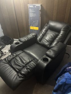 Leather electric chair recliner
