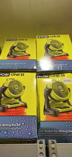 Ryobi 18v bucket top misting fan kit only asking $100 (financing available)