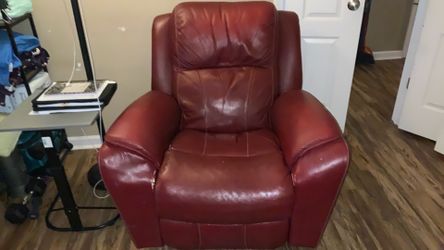 Lazy Boy Recliner Chair, Red, comfortable