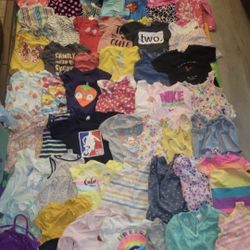 Huge Lot of 2t Girl Clothes