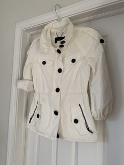 BCBG parka , white, XS/S