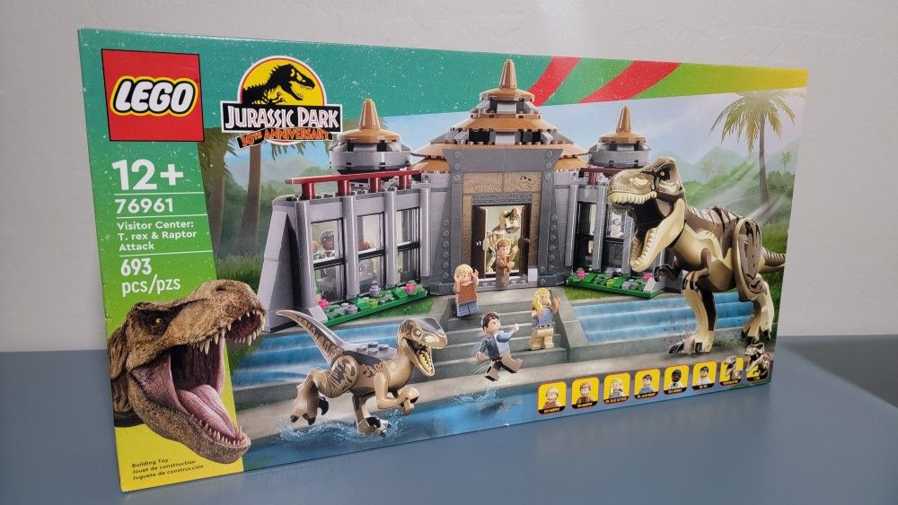 LEGO Jurassic World 76961 Visitor Center T. rex & Raptor Attack
