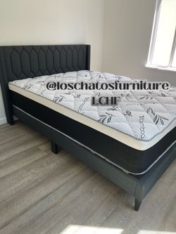 New bed Queen size frame with mattress