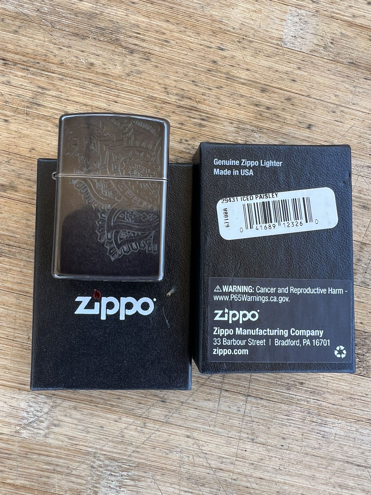 Marlboro Iced Paisley Zippo