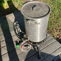 Crawfish/turkey Cooker Setup