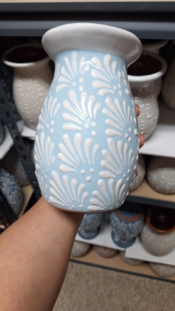 🩵Talavera Blue/white Flower Vase🩵