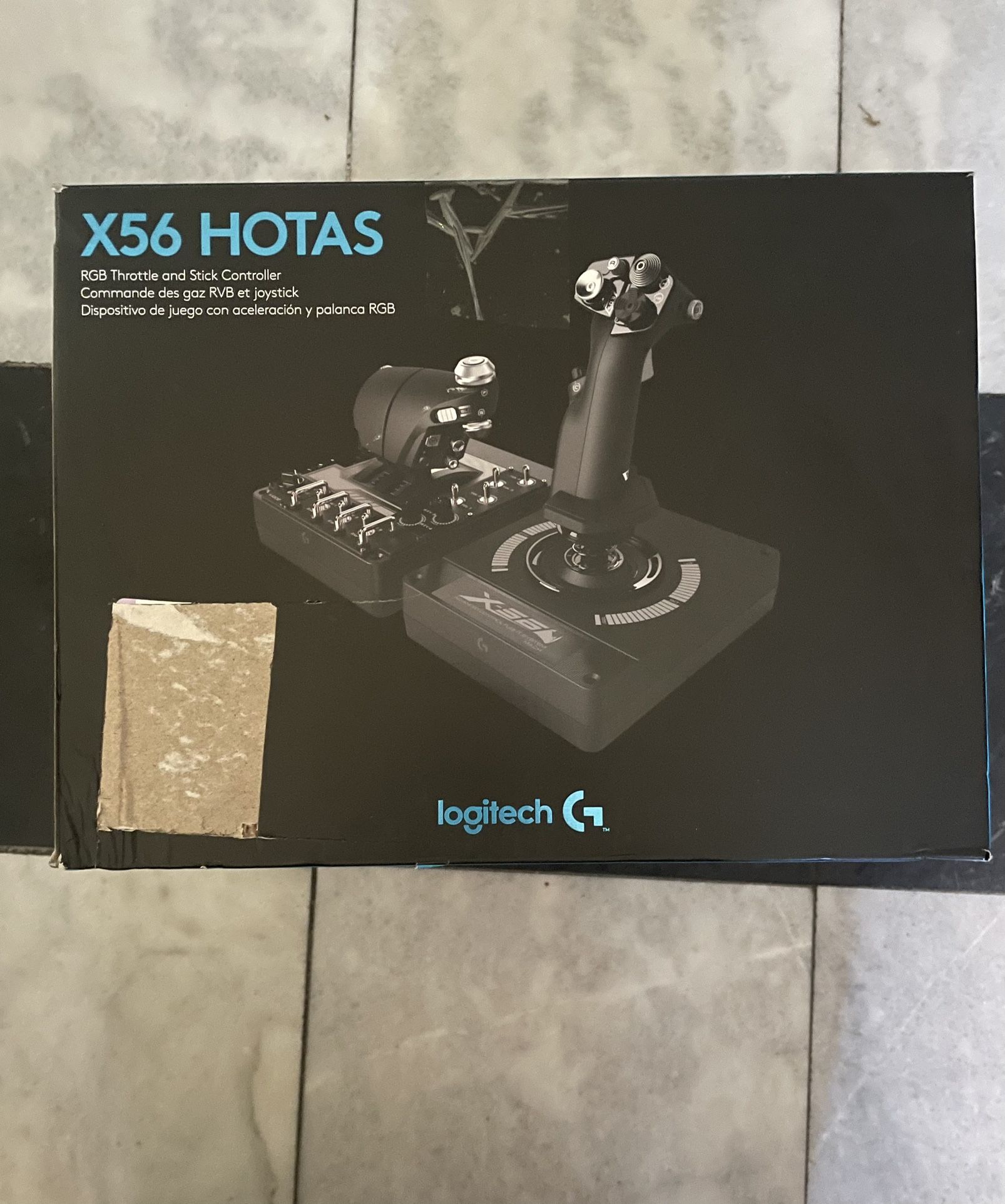 Logitech G X56 H.O.T.A.S Throttle and Joystick Flight Simulator