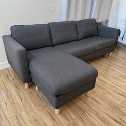 IKEA PRUP Sofa with Storage Chaise, Vissle Gray Very Clean and Excellent Condition 