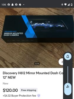Dash camera  with back up camera new and lcd mirror