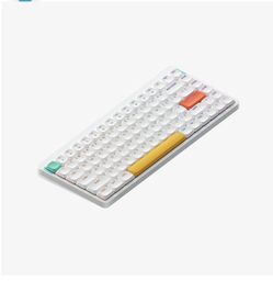 nSA Shine-through Keycaps for Air 60 V2 Low Profile Keyboard, White Keycaps