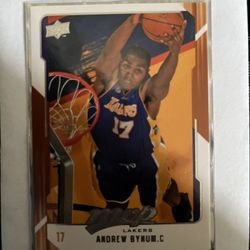 Andrew Bynum Basketball Trading Card 