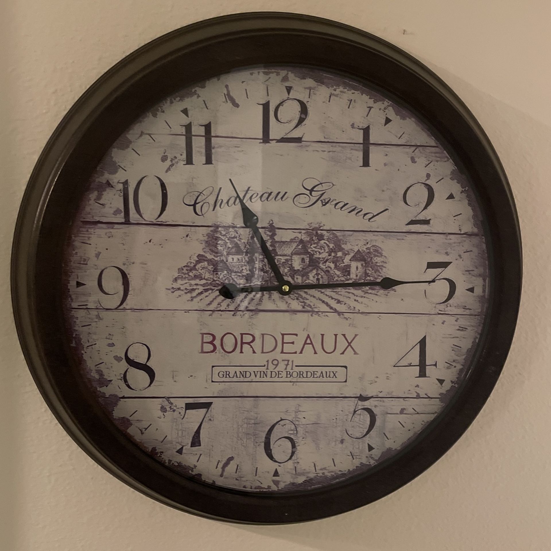 Rustic Farmhouse Bronze Clock