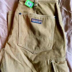 Men’s Patagonia Iron Forge Worn Wear Work Pants Size 32 NWT NEW