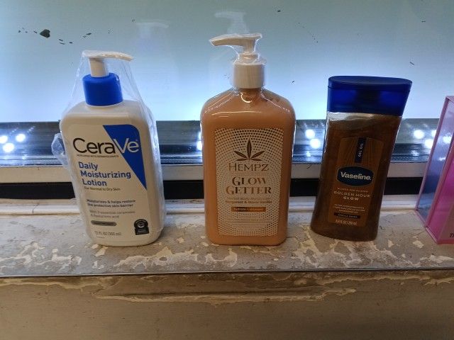Assortment Of Moisturizing Lotions Cetaphil /Vaseline/ Hempz