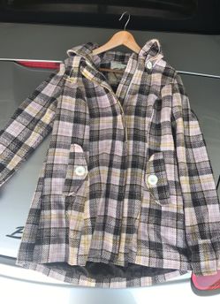 Women's Plaid Fashion Jacket Size M
