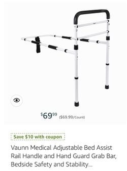 Assisted bed rail. Like new condition. Pick up Marine Park or Bay Ridge only.