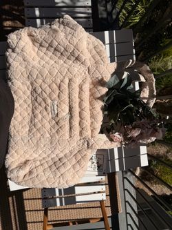 Moon Nude Handmade Cream Quilted Teddy Tote Bag