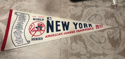 Yankees 1977 American League Champions pennant
