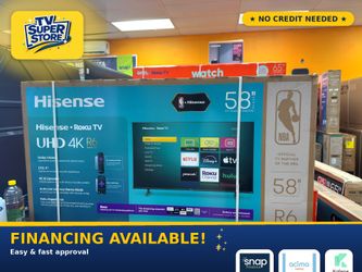 58”HISENSE ROKU SMART TV