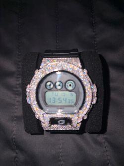 Black Supreme X Northface Moissanite G-Shock 6900