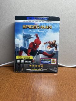 Spider-man Homecoming 4k Ultra Hd Blue-ray DVD With Slip Cover
