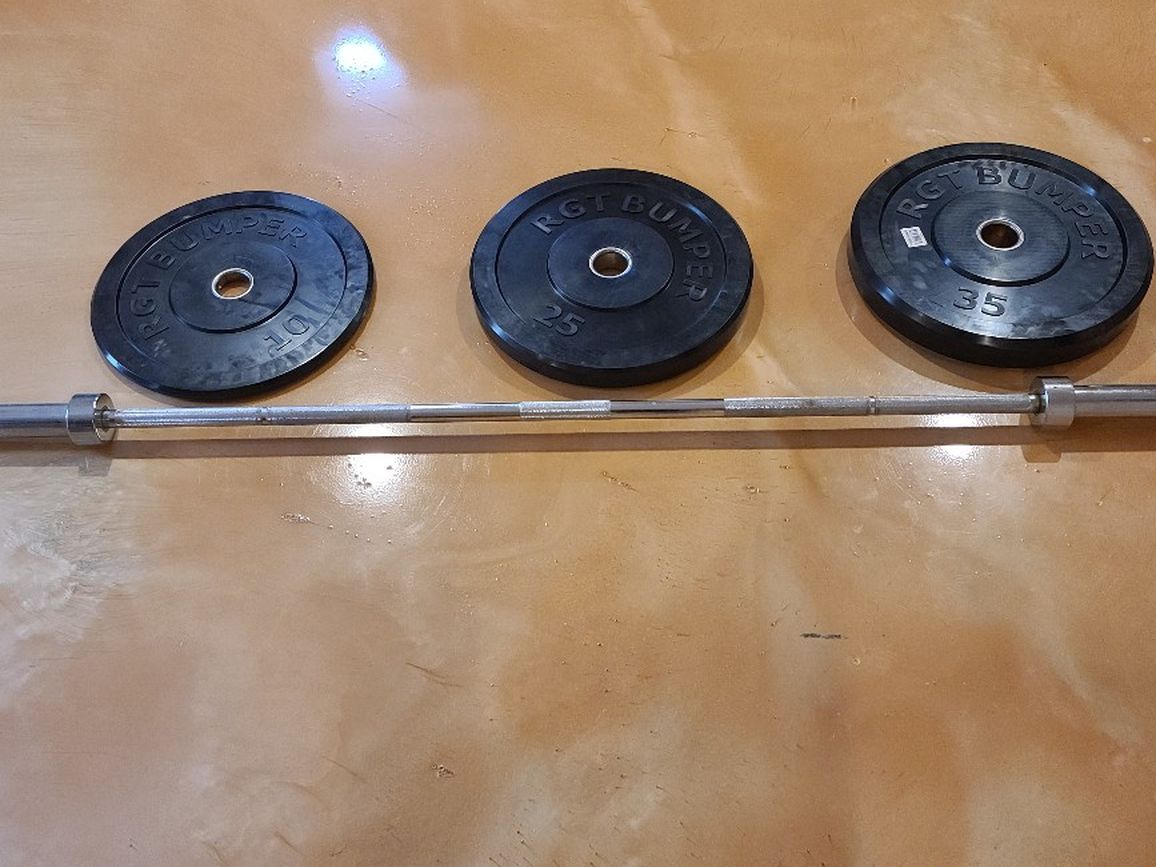 Olympic Barbell and Bumper Plates