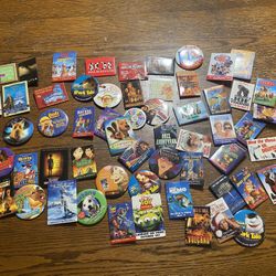 Vintage Movie Disney Promotional Buttons.  