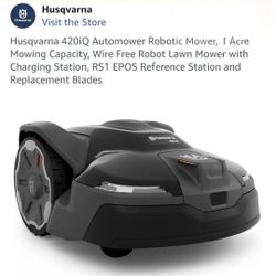 Husqvarna 420iQ Automower Robotic Mower, 1 Acre Mowing Capacity, Wire Free Robot Lawn Mower