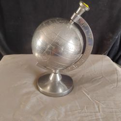 Engraved Cast Aluminum Desktop World Globe