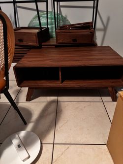 Brown coffee table