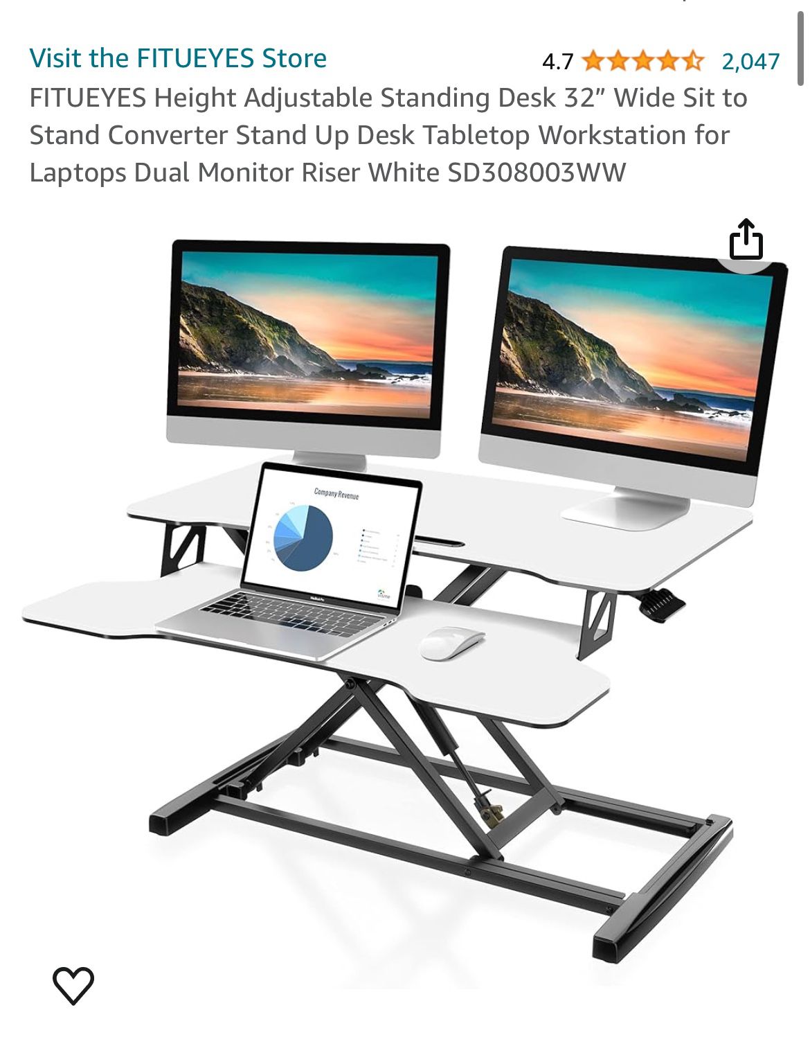 New! Adjustable Standing Desk