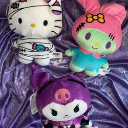Hello Kitty Halloween TRIO (3)  Hello Kitty, Kuromi, My  Melody