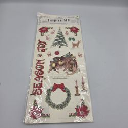 Inspire Me Inspirational Stickers Christmas 6 x 12 One Sheet Scrapbooking Season