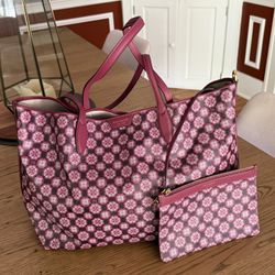 Kate Spade Garnet Red Flower Bag