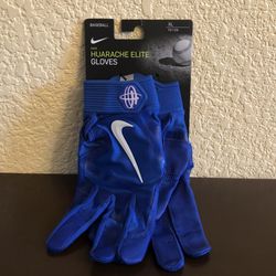Nike Huarache Elite Blue Baseball Batting Gloves (PGB643-468) Men Sz XL