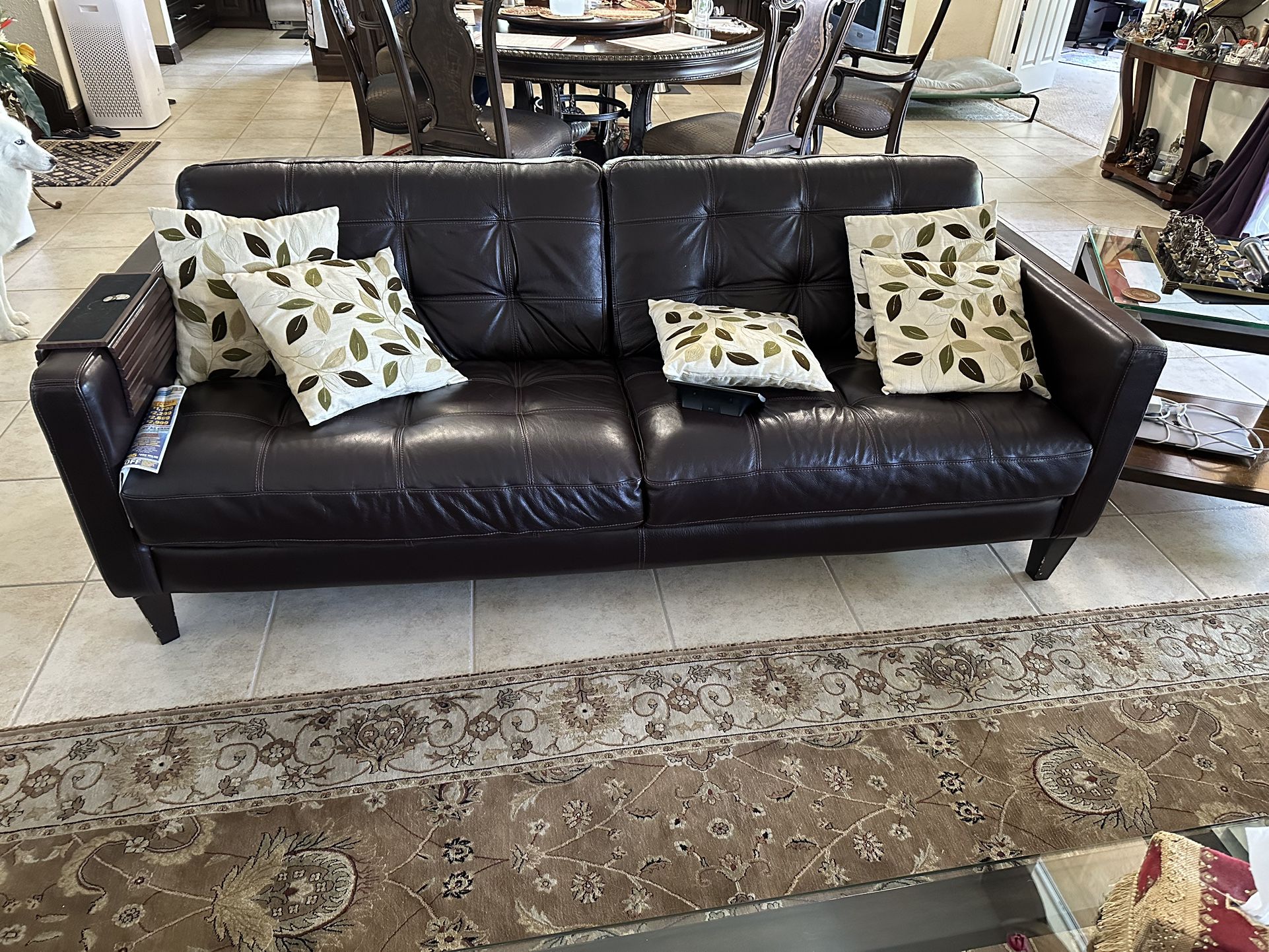 Premium Leather Sofa Set 